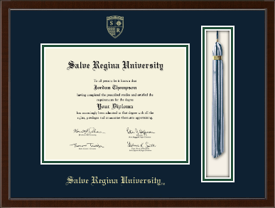 Salve Regina University diploma frame - Tassel & Cord Diploma Frame in Delta