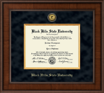 Black Hills State University diploma frame - Presidential Gold Engraved Diploma Frame in Madison