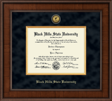 Black Hills State University diploma frame - Presidential Gold Engraved Diploma Frame in Madison
