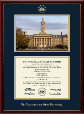 Pennsylvania State University diploma frame - Campus Scene Diploma Frame in Galleria