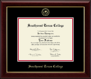 Southwest Texas College diploma frame - Gold Embossed Diploma Frame in Gallery