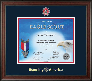 Scouting America certificate frame - Masterpiece Medallion Certificate Frame in Studio