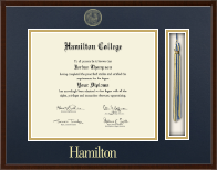Hamilton College diploma frame - Tassel & Cord Diploma Frame in Delta