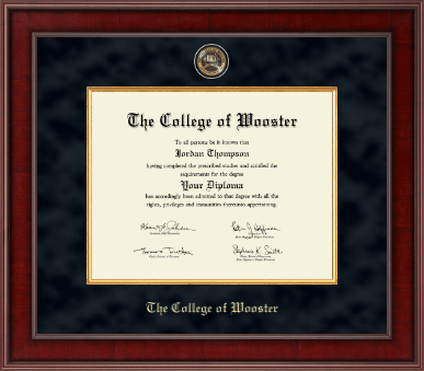 The College of Wooster diploma frame - Presidential Masterpiece Diploma Frame in Jefferson