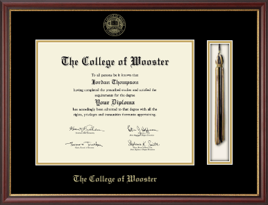 The College of Wooster diploma frame - Tassel & Cord Diploma Frame in Newport