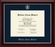 Holton-Arms School diploma frame - Silver Embossed Diploma Frame in Gallery Silver