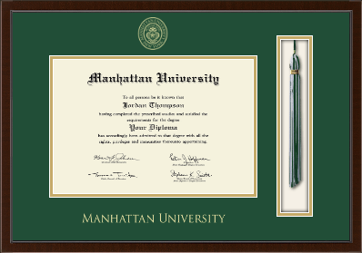 Manhattan University diploma frame - Tassel & Cord Diploma Frame in Delta