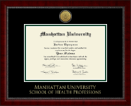 Manhattan University diploma frame - Gold Engraved Medallion Diploma Frame in Sutton