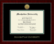 Manhattan University diploma frame - Gold Engraved Medallion Diploma Frame in Sutton