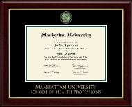 Manhattan University diploma frame - Masterpiece Medallion Diploma Frame in Gallery