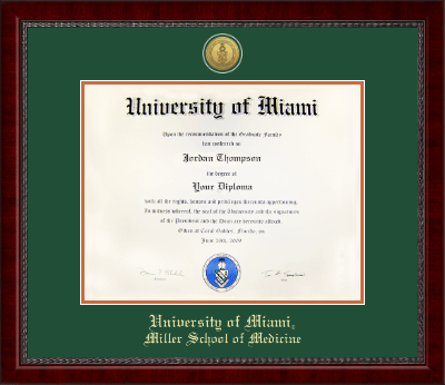 University of Miami diploma frame - Gold Engraved Medallion Diploma Frame in Sutton