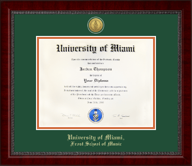 University of Miami diploma frame - Gold Engraved Medallion Diploma Frame in Sutton
