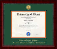 University of Miami diploma frame - Gold Engraved Medallion Diploma Frame in Sutton
