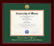 University of Miami diploma frame - Gold Engraved Medallion Diploma Frame in Sutton