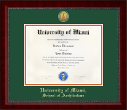 University of Miami diploma frame - Gold Engraved Medallion Diploma Frame in Sutton