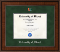 University of Miami diploma frame - Presidential Spirit Medallion Diploma Frame in Madison
