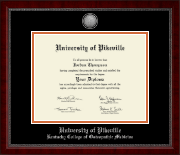 University of Pikeville diploma frame - Silver Engraved Medallion Diploma Frame in Sutton