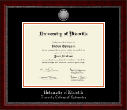 University of Pikeville diploma frame - Silver Engraved Medallion Diploma Frame in Sutton