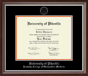 University of Pikeville diploma frame - Silver Embossed Diploma Frame in Devonshire