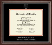 University of Pikeville diploma frame - Silver Embossed Diploma Frame in Devonshire