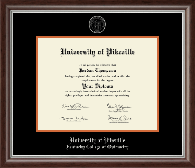 University of Pikeville diploma frame - Silver Embossed Diploma Frame in Devonshire
