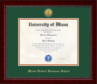 University of Miami diploma frame - Gold Engraved Medallion Diploma Frame in Sutton