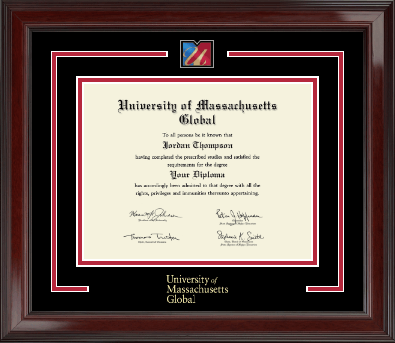 University of Massachusetts Global diploma frame - Showcase Diploma Frame in Encore