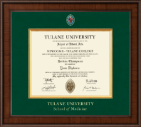 Tulane University diploma frame - Presidential Masterpiece Diploma Frame in Madison