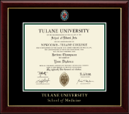 Tulane University diploma frame - Masterpiece Medallion Diploma Frame in Gallery