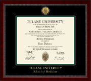 Tulane University diploma frame - Gold Engraved Medallion Diploma Frame in Sutton