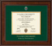 Tulane University diploma frame - Presidential Masterpiece Diploma Frame in Madison
