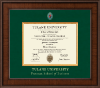 Tulane University diploma frame - Presidential Masterpiece Diploma Frame in Madison