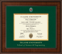 Tulane University diploma frame - Presidential Masterpiece Diploma Frame in Madison