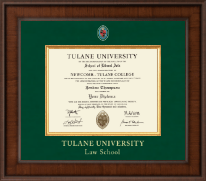 Tulane University diploma frame - Presidential Masterpiece Diploma Frame in Madison