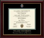 Tulane University diploma frame - Masterpiece Medallion Diploma Frame in Gallery