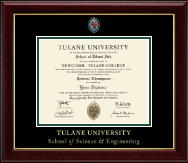 Tulane University diploma frame - Masterpiece Medallion Diploma Frame in Gallery