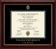 Tulane University diploma frame - Masterpiece Medallion Diploma Frame in Gallery