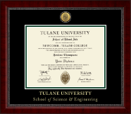 Tulane University diploma frame - Gold Engraved Medallion Diploma Frame in Sutton