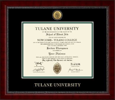 Tulane University diploma frame - Gold Engraved Medallion Diploma Frame in Sutton