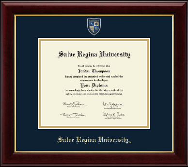 Salve Regina University diploma frame - Masterpiece Medallion Diploma Frame in Gallery