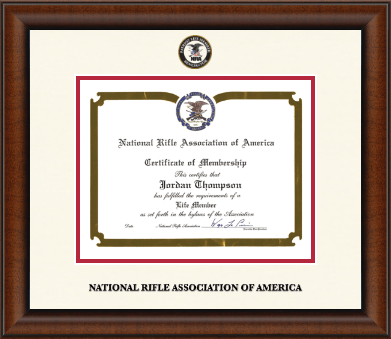 National Rifle Association of America certificate frame - Dimensions Certificate Frame in Austin