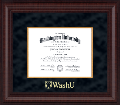 Washington University in St. Louis diploma frame - Presidential Diploma Frame in Premier