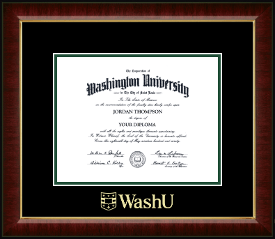 Washington University in St. Louis diploma frame - Gold Embossed Diploma Frame in Murano