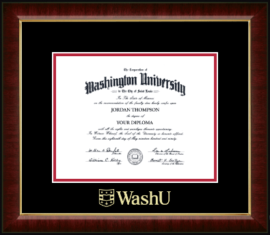 Washington University in St. Louis diploma frame - Gold Embossed Diploma Frame in Murano