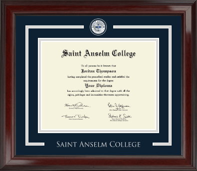 Saint Anselm College diploma frame - Showcase Diploma Frame in Encore