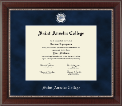 Saint Anselm College diploma frame - Regal Diploma Frame in Chateau