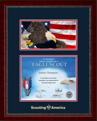 Scouting America certificate frame - Eagle Scout Certificate Frame with Photo in Sutton