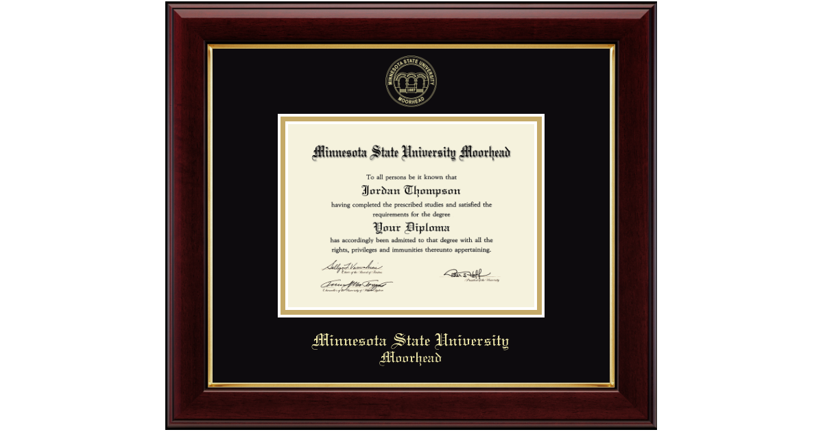 Gold Embossed Diploma Frame in Gallery Minnesota State University ...