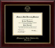 Minnesota State University Moorhead diploma frame - Gold Embossed Diploma Frame in Gallery