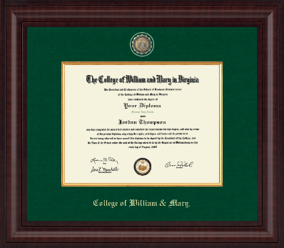 William & Mary diploma frame - Presidential Masterpiece Diploma Frame in Premier